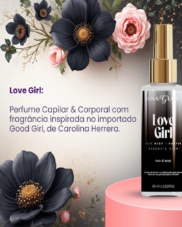 Perfume de Cabelo e Corpo Love Girl 60ml – Ana Glow
