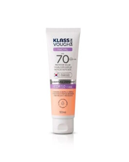 Protetor Solar Facial Cor FPS 70 Toque Seco 50ml- Klass Vough